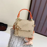 Monogram Luxe Designer Mini Bag Case (For AirPods)