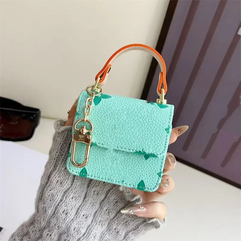 Monogram Luxe Designer Mini Bag Case (For AirPods)