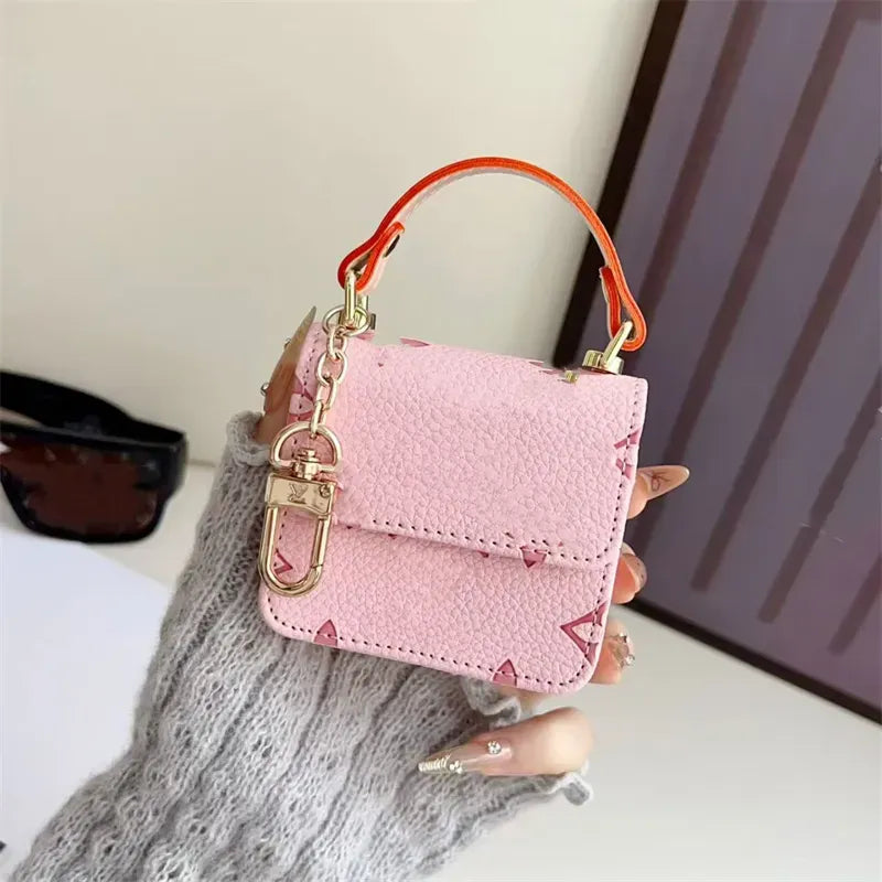 Monogram Luxe Designer Mini Bag Case (For AirPods)