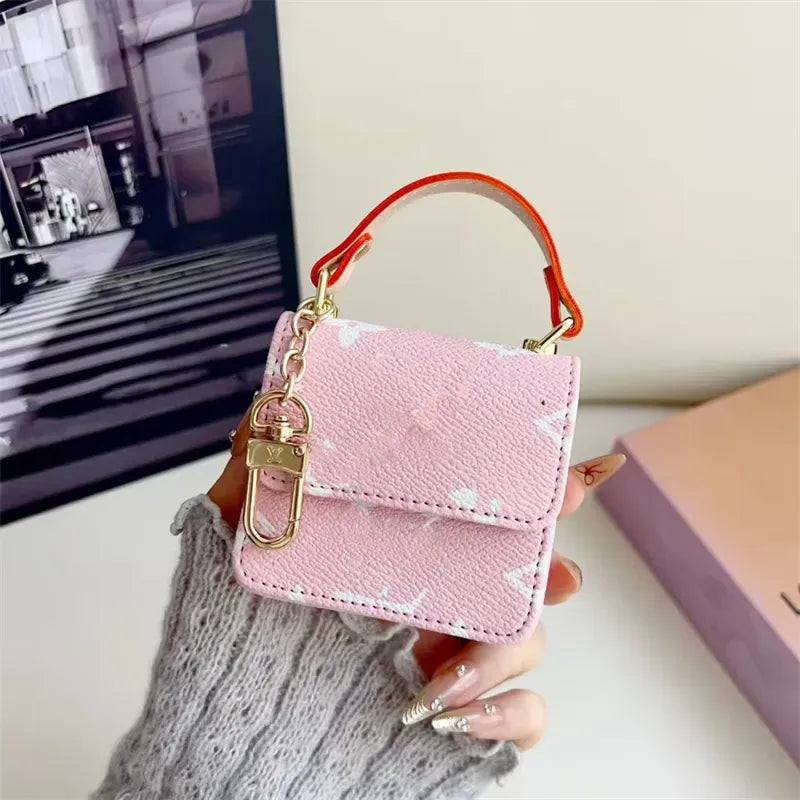 Monogram Luxe Designer Mini Bag Case (For AirPods)