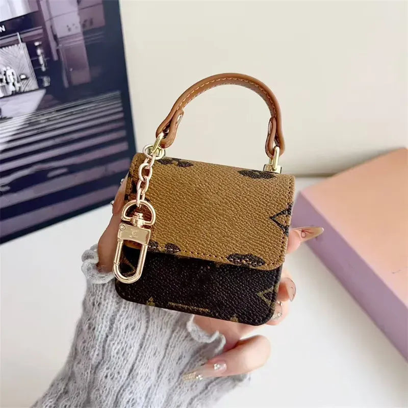Monogram Luxe Designer Mini Bag Case (For AirPods)