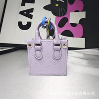 Monogram Luxe Scarf Handle Micro Tote Coin Pouch