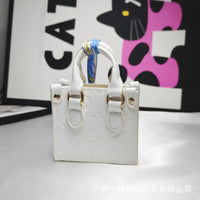 Monogram Luxe Scarf Handle Micro Tote Coin Pouch