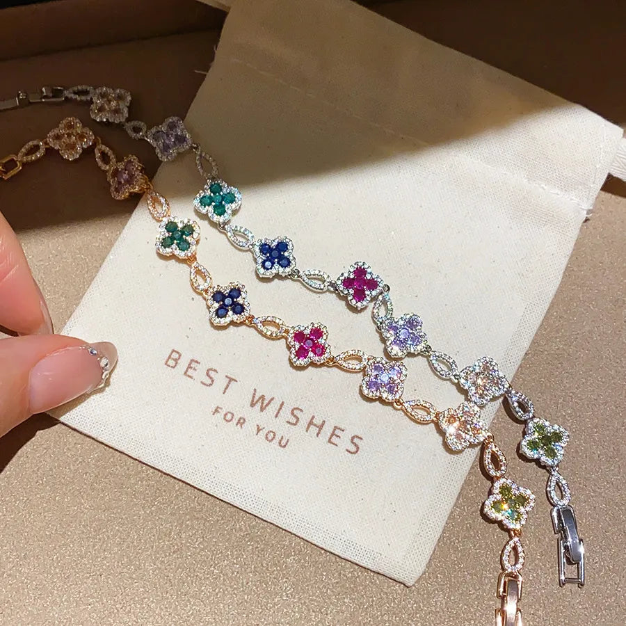 Lumina Clover Gemstone Bracelet
