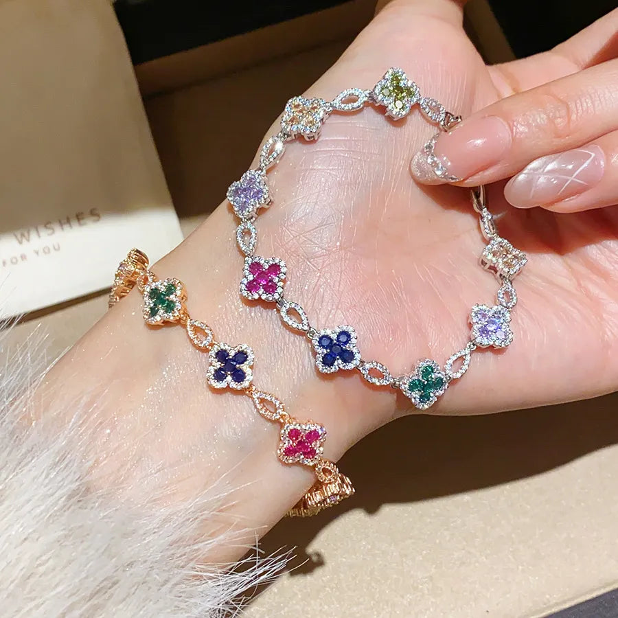 Lumina Clover Gemstone Bracelet