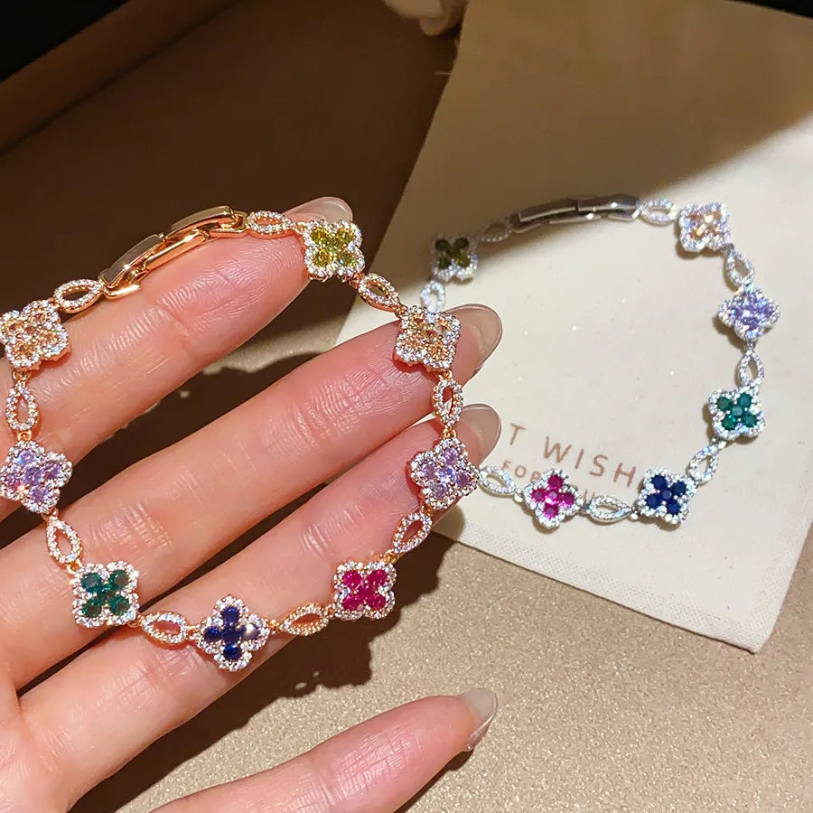 Lumina Clover Gemstone Bracelet