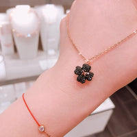 SWASKY Lumina Crystal Clover Pendant Necklace