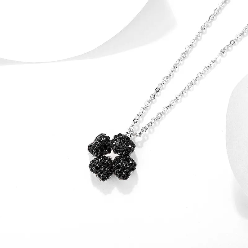 SWASKY Lumina Crystal Clover Pendant Necklace