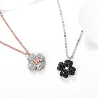 SWASKY Lumina Crystal Clover Pendant Necklace