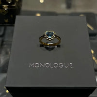 Monologue Midnight Heart Gemstone Ring