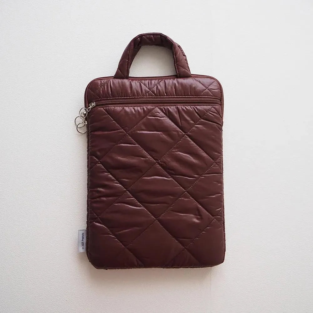 Peanuts Snoopy Quilted Puffy Laptop Tote
