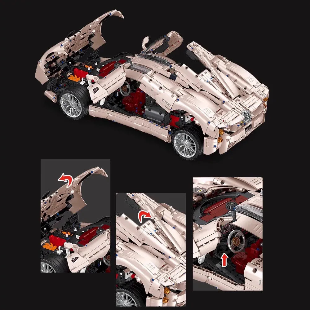 Jie Star Pagani Utopia JJ9210 Blocks (3428 Pcs)