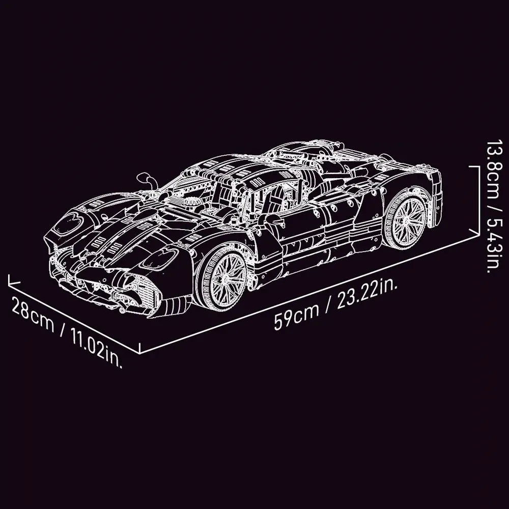 Jie Star Pagani Utopia JJ9210 Blocks (3428 Pcs)