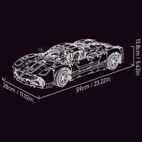 Jie Star Pagani Utopia JJ9210 Blocks (3428 Pcs)