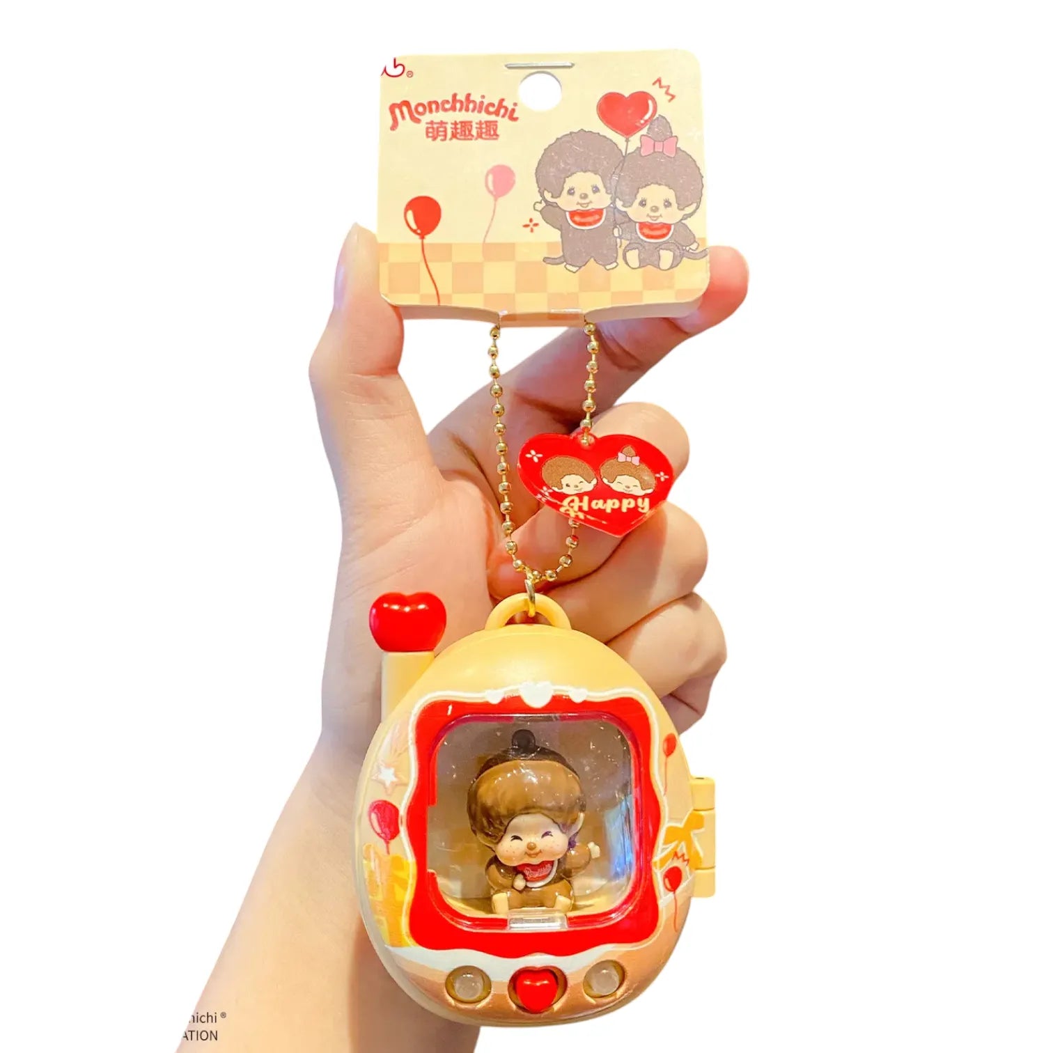 Monchhichi Retro Gaming Keychain