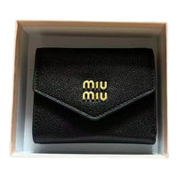 Luxury MM Pebbled Envelope Card Holder Wallet