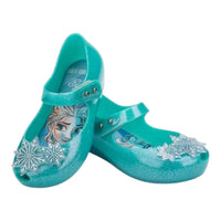 Mini Melissa Frozen Aqua Glitter Shoes