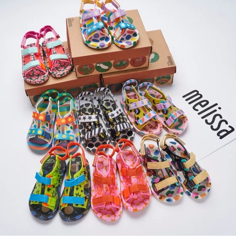 Mini Melissa x Fabula Girls Pingpong Flat Sandals