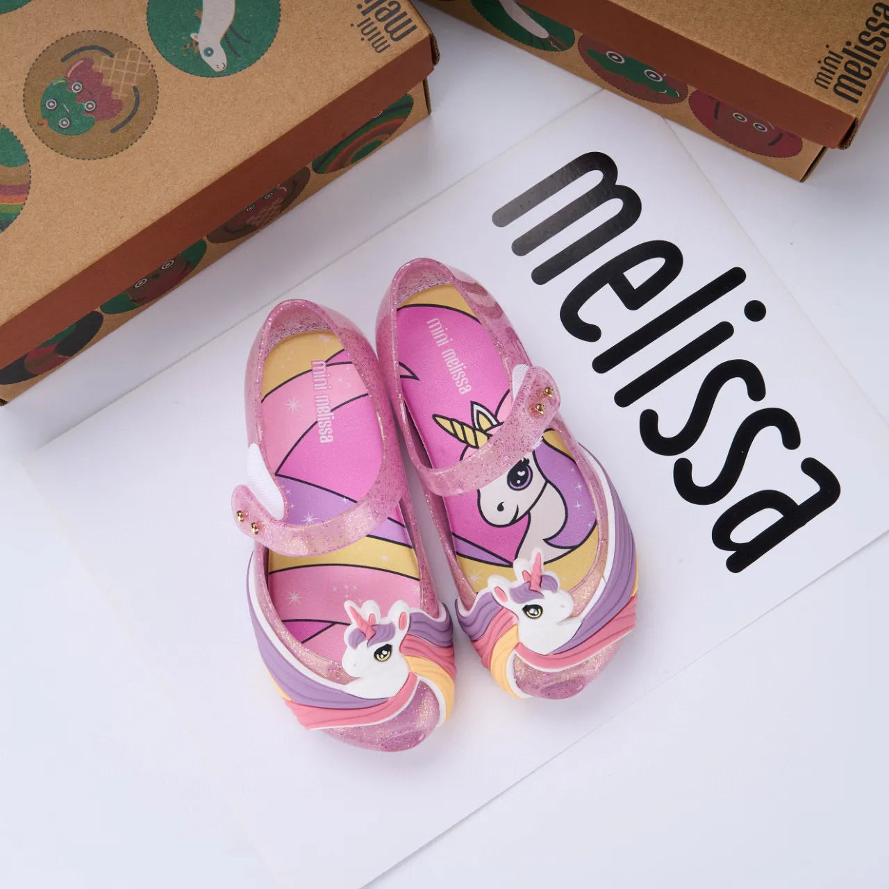 Mini Melissa Ultragirl Unicorn Ballet Flats
