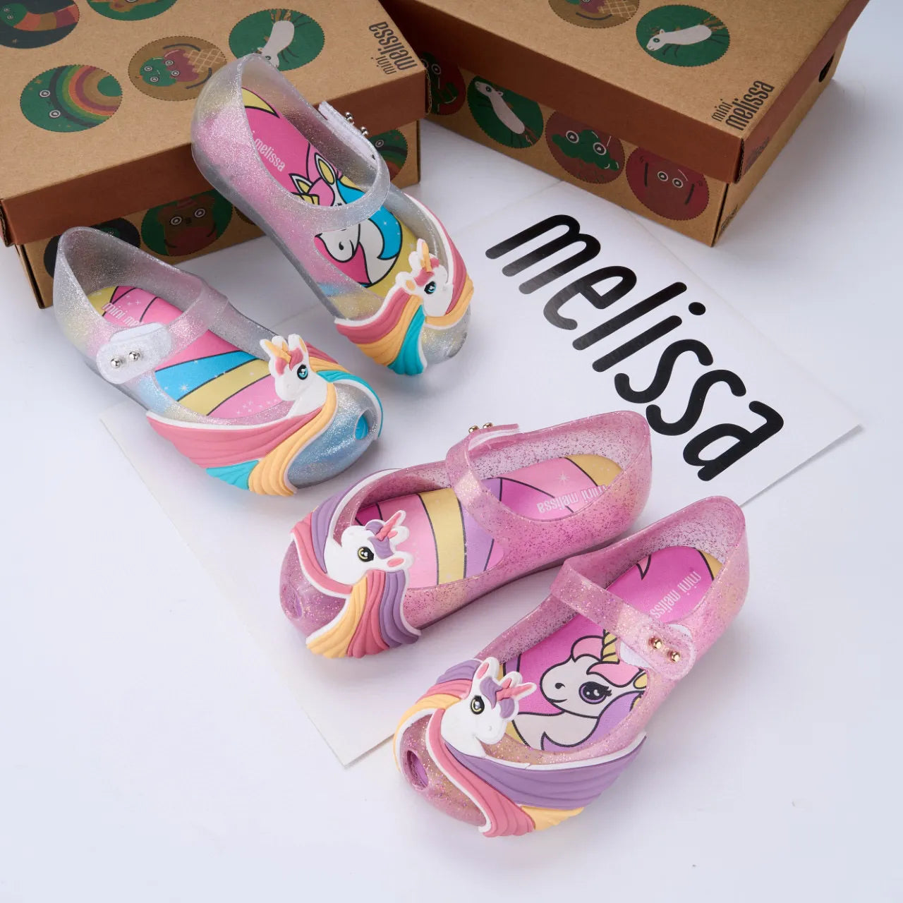 Mini Melissa Ultragirl Unicorn Ballet Flats