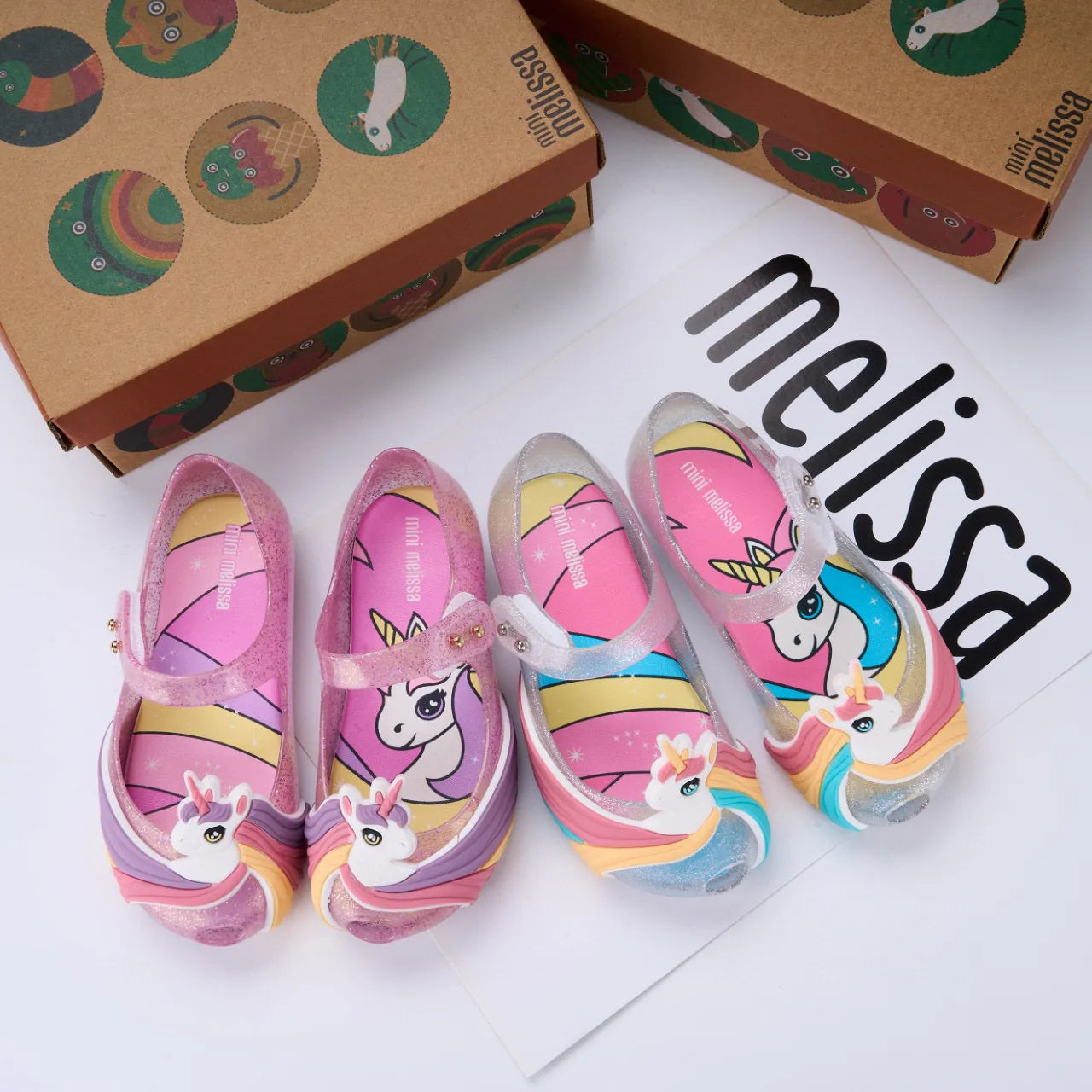 Mini Melissa Ultragirl Unicorn Ballet Flats