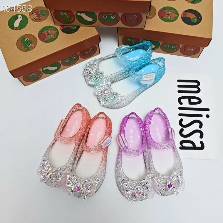 Mini Melissa Rhinestone Mary Jane Shoes