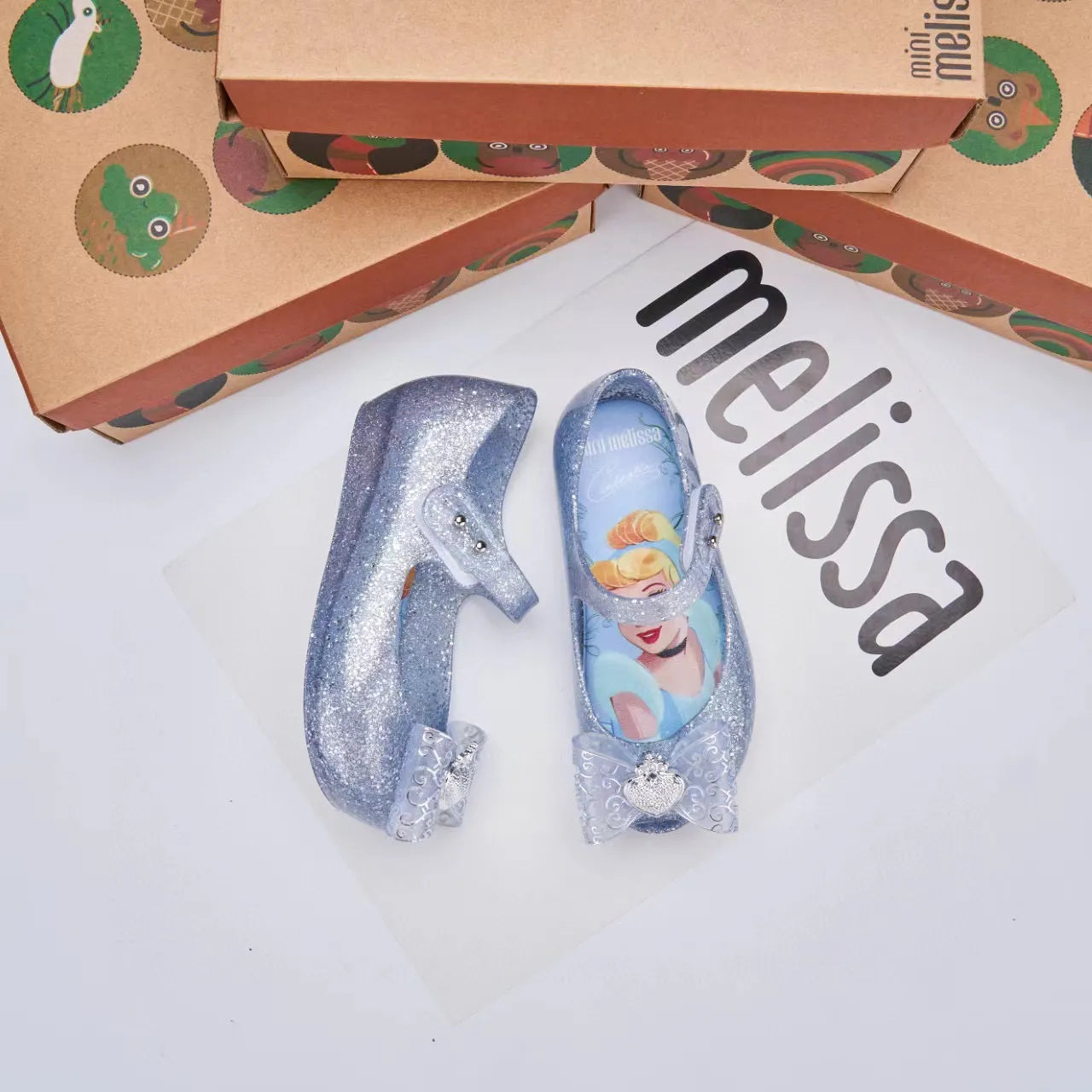 Mini Melissa Cinderella Bow Mary Janes