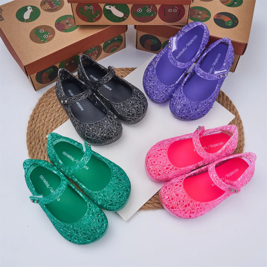 Mini Melissa x Campana Glitter Mary Janes