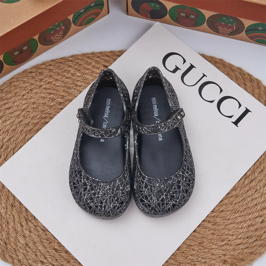Mini Melissa x Campana Glitter Mary Janes