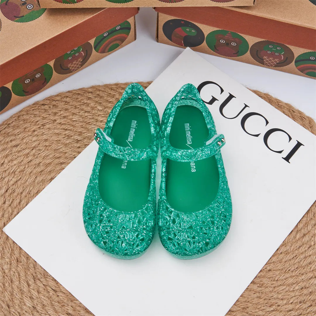 Mini Melissa x Campana Glitter Mary Janes