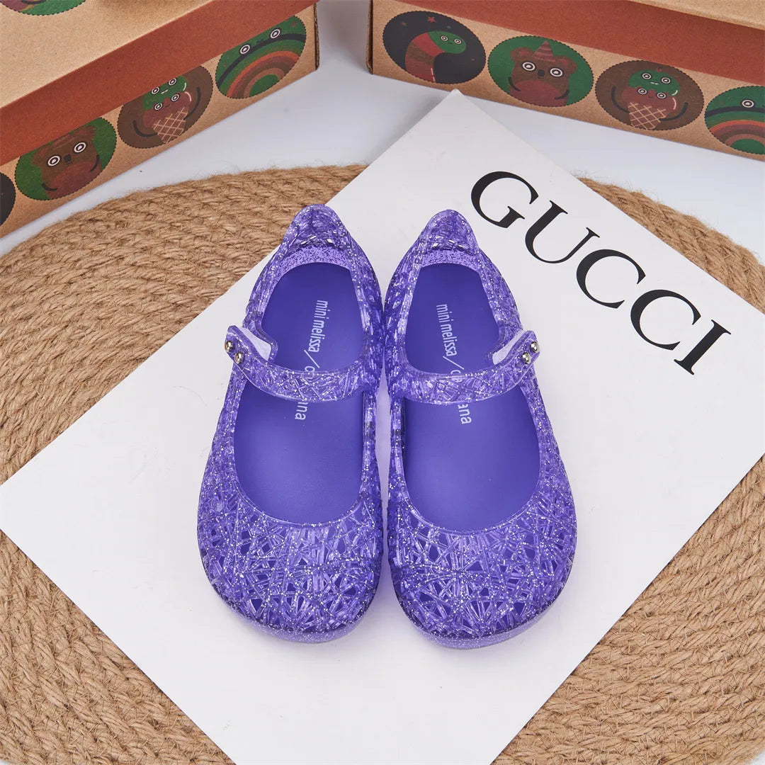 Mini Melissa x Campana Glitter Mary Janes