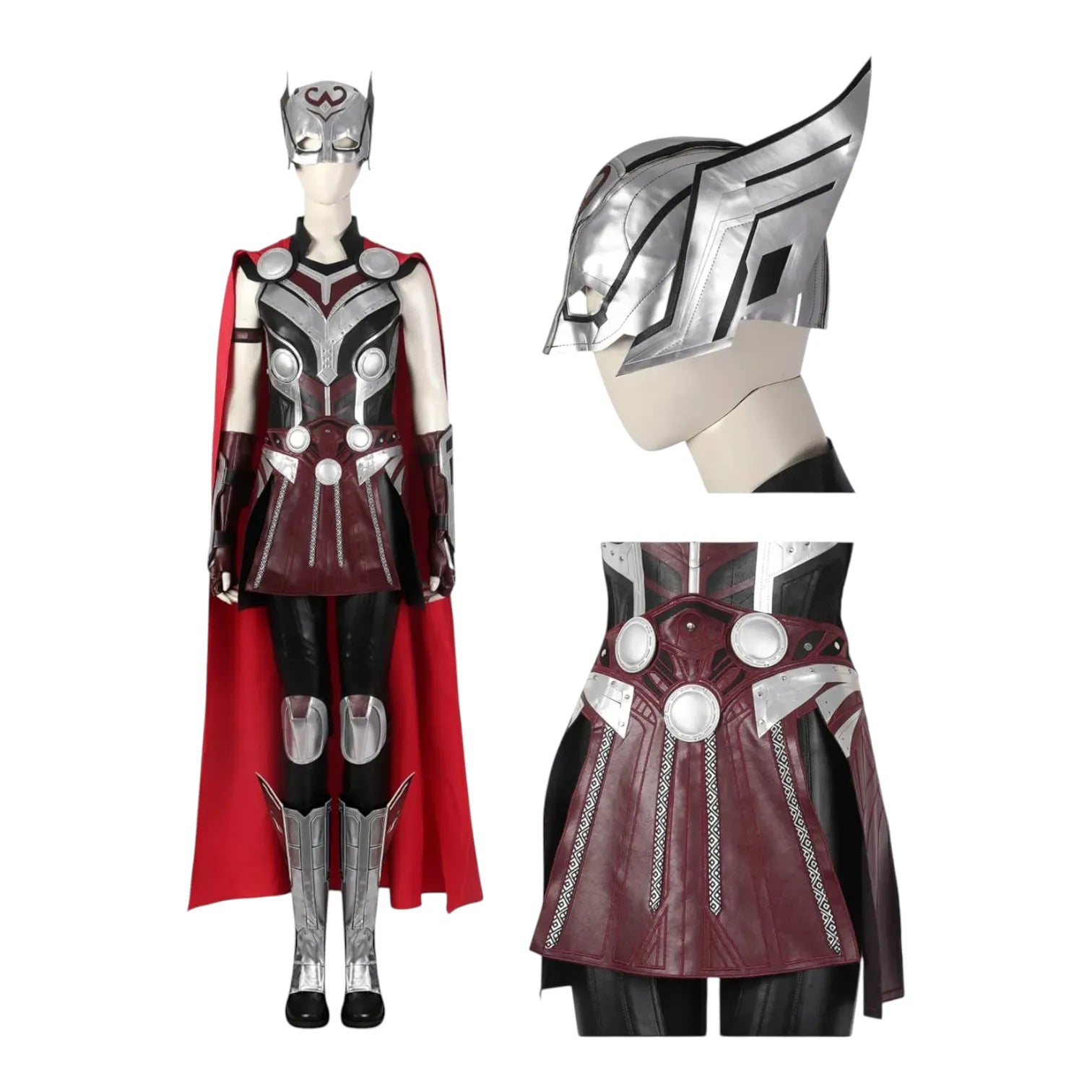 Marvel Lady Thor Goddess of Thunder Cosplay Set