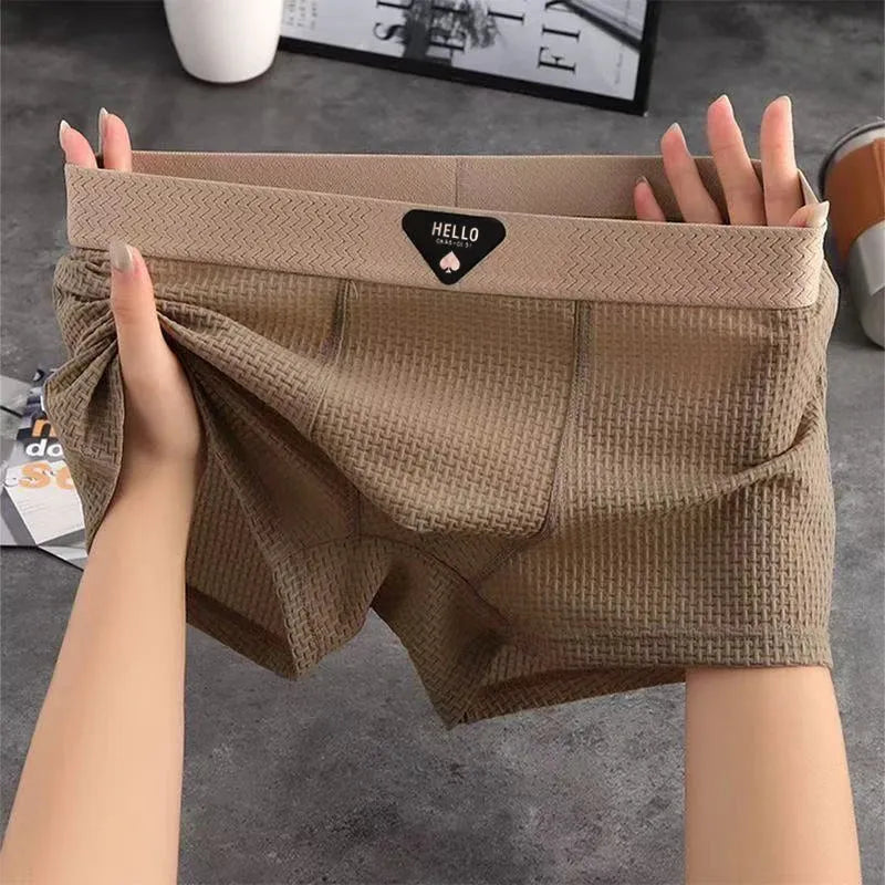 CHUNE Waffle-Knit Breathable Boxer Briefs