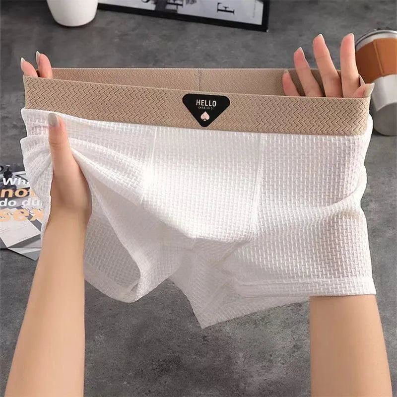 CHUNE Waffle-Knit Breathable Boxer Briefs