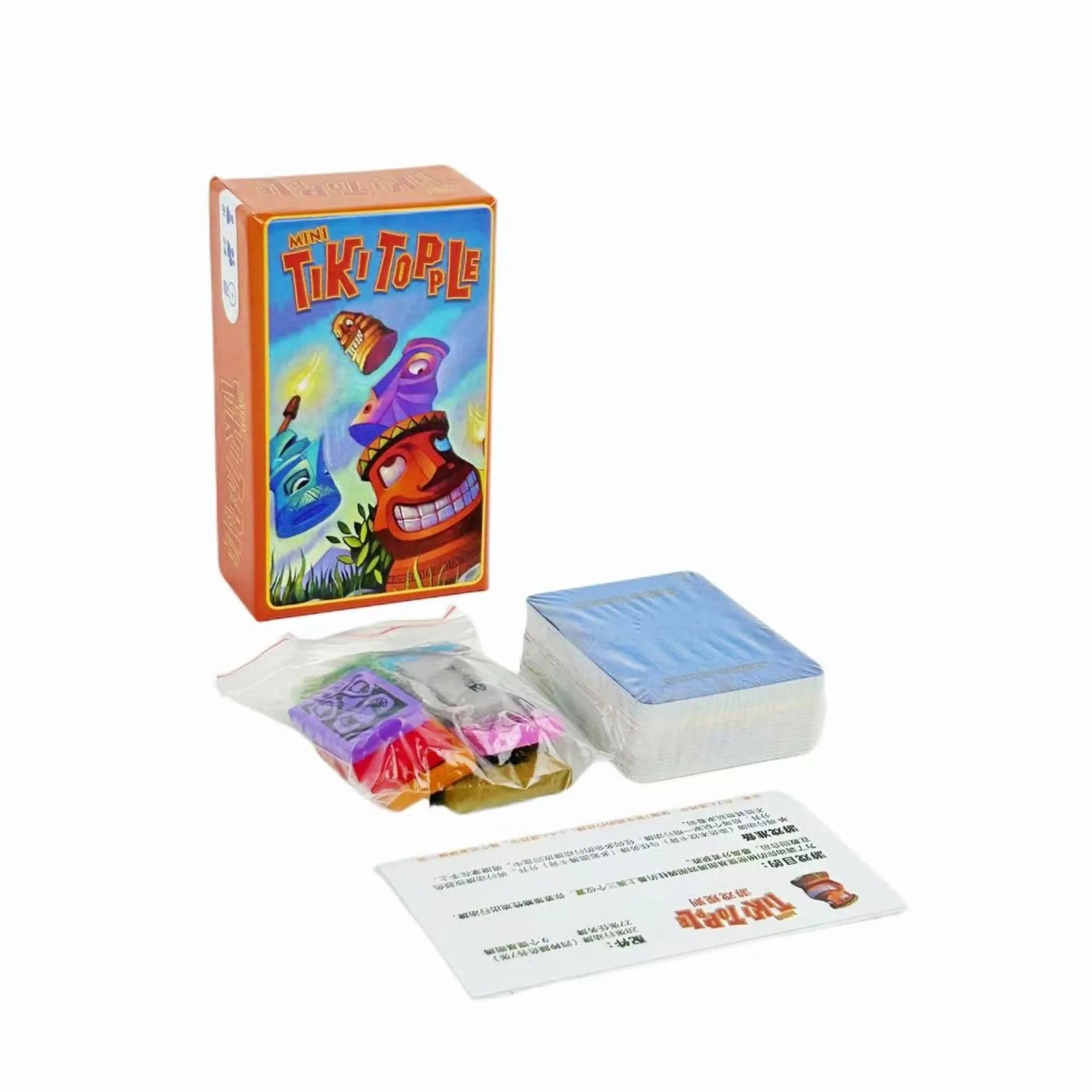 Mini Tiki Topple Card Game