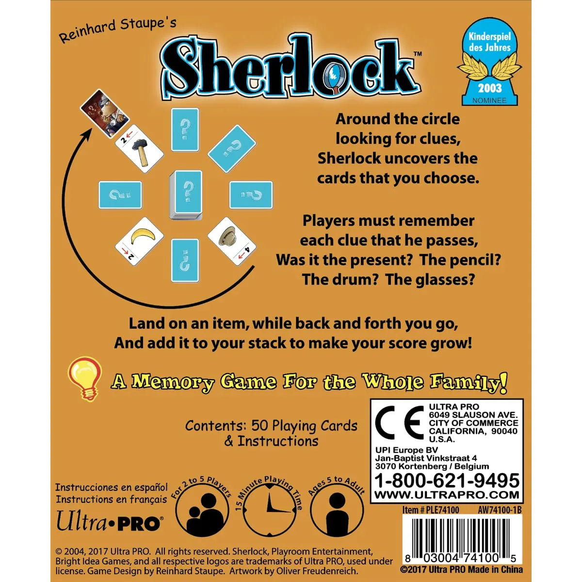Sherlock Mystery Board Game