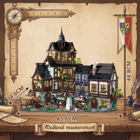 XJ1003 Medieval Town Center Building Set (3867 Pcs)