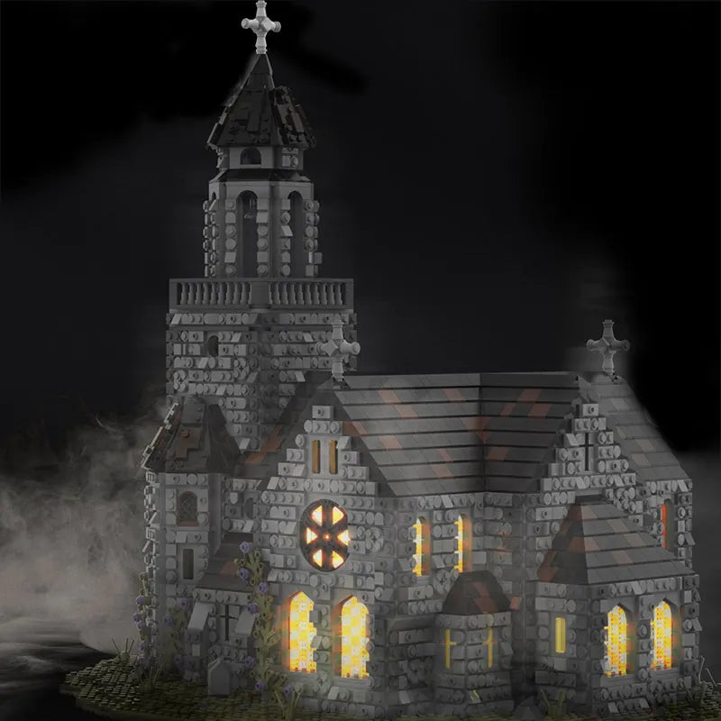 MOC 76813 Medieval Cathedral and Bell Tower Building Set (6561 Pcs)