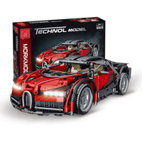 MORK 023001-2 Bugatti Chiron Building Blocks (1225 Pcs)