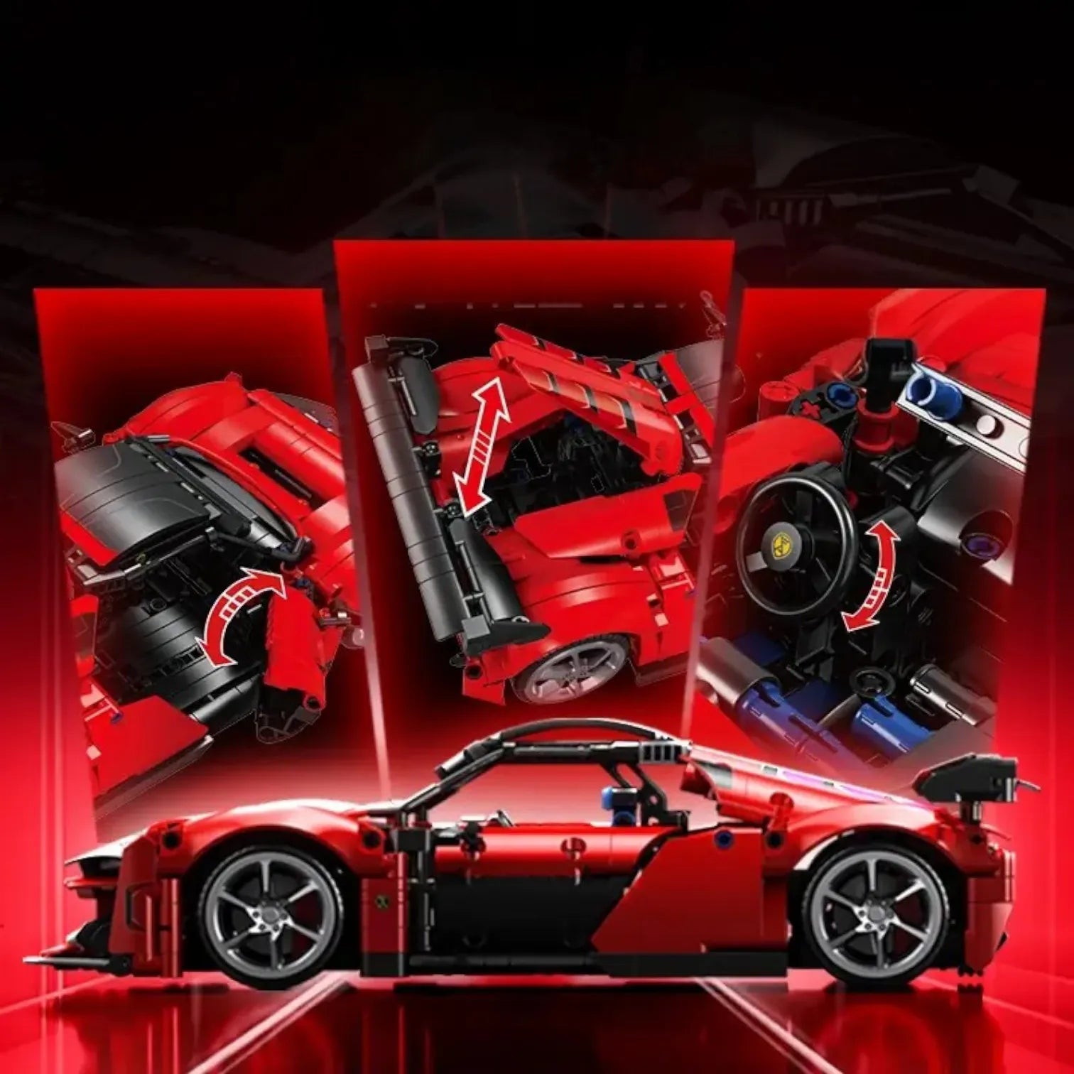 Sembo 715023 Ferrari Daytona SP3 Building Blocks (863 Pcs)