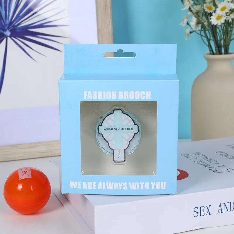 K-Pop Fashion Lightstick Brooch Badge