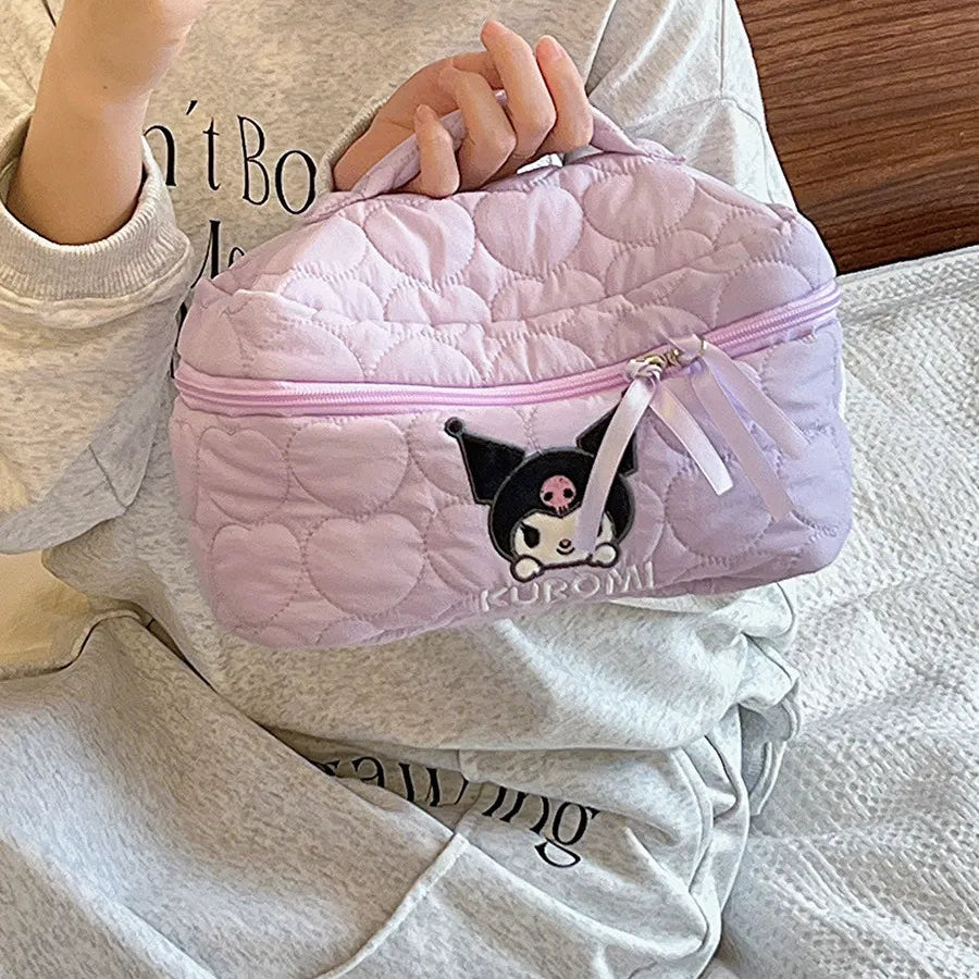 Sanrio Quilted Character Cosmetic Vanity Bag