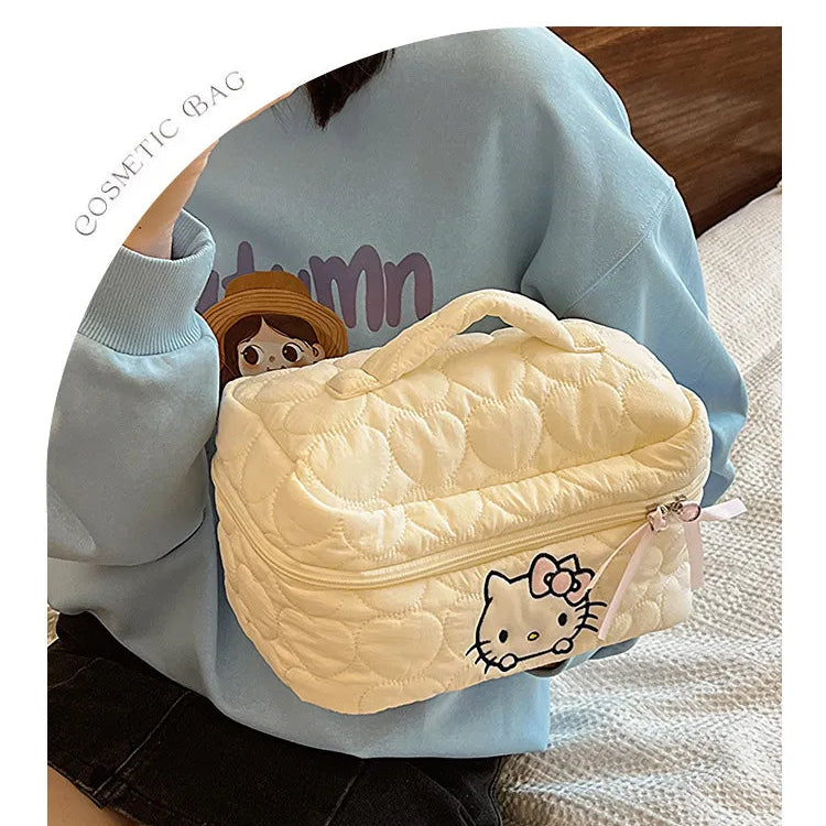 Sanrio Quilted Character Cosmetic Vanity Bag