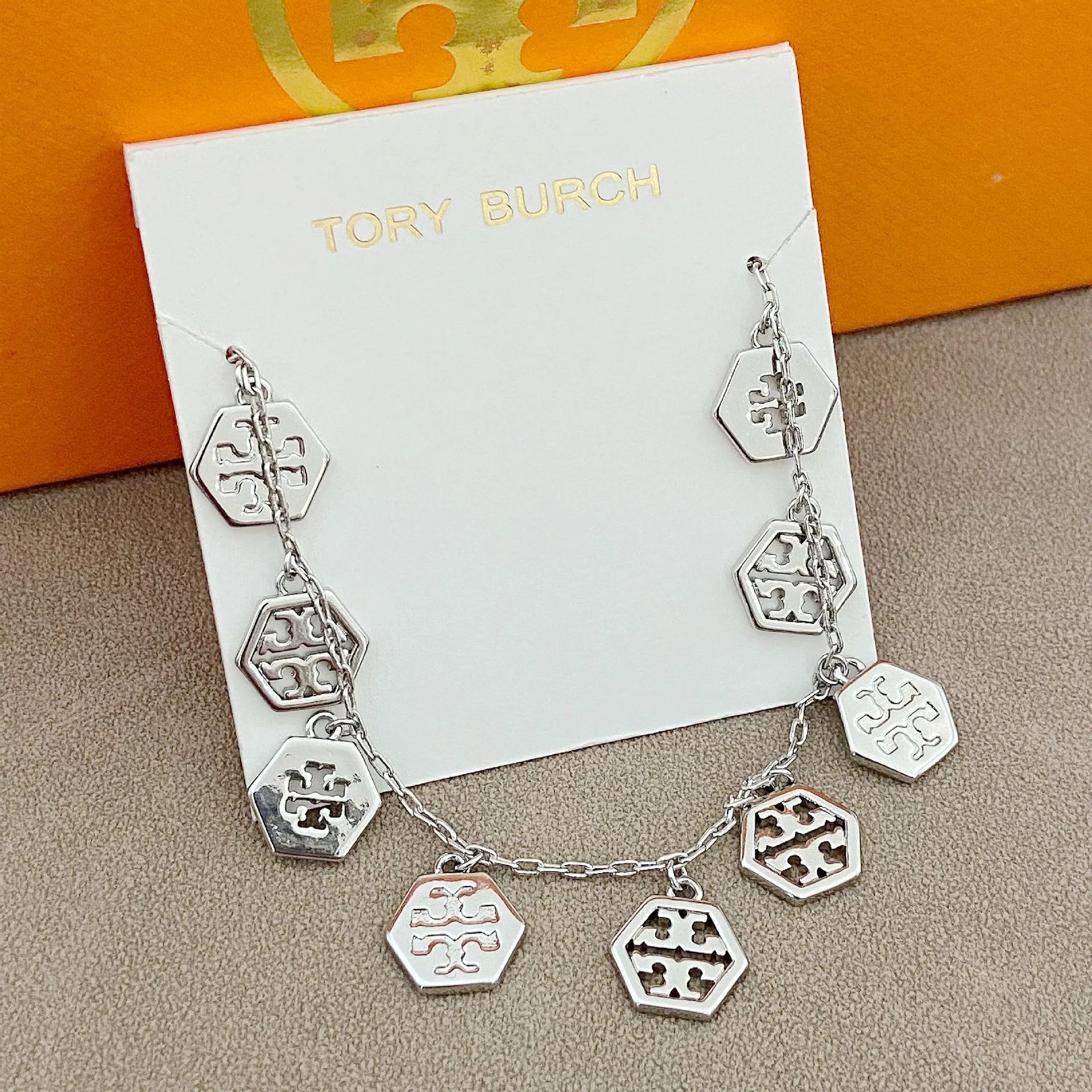 T-Luxe Hexagon Halo Choker Necklace