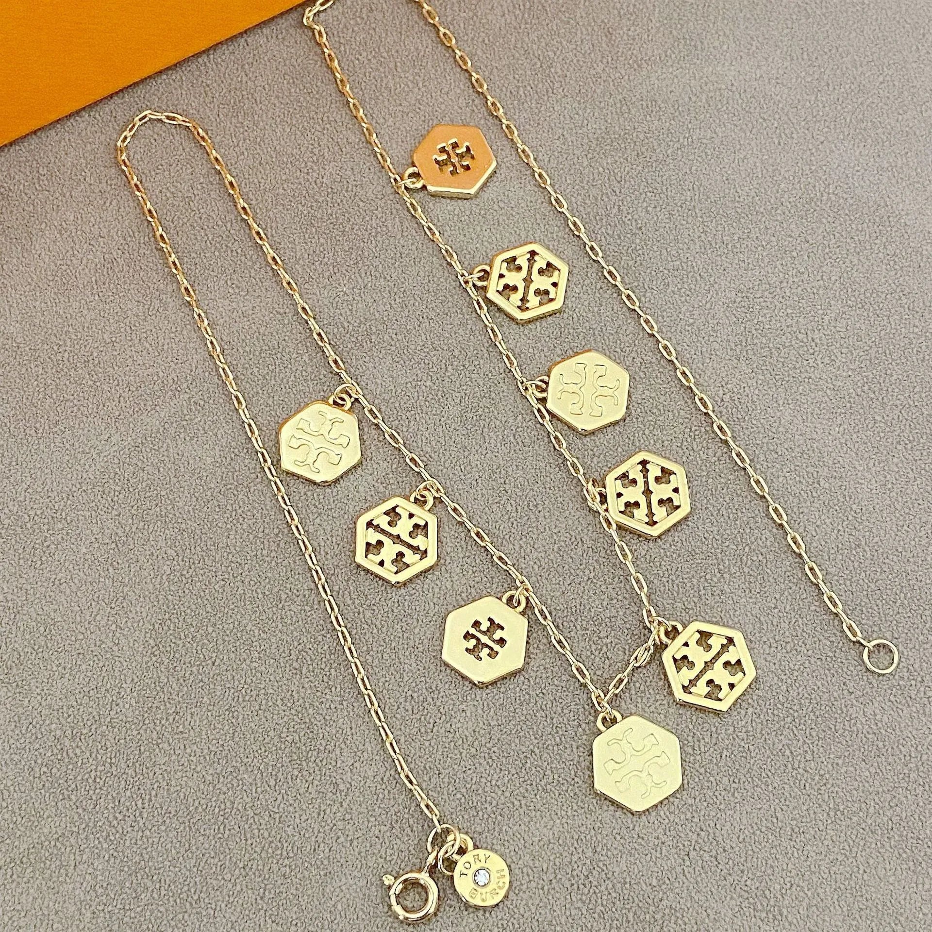 T-Luxe Hexagon Halo Choker Necklace