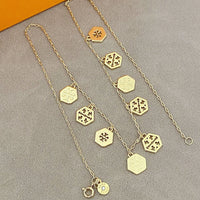 T-Luxe Hexagon Halo Choker Necklace