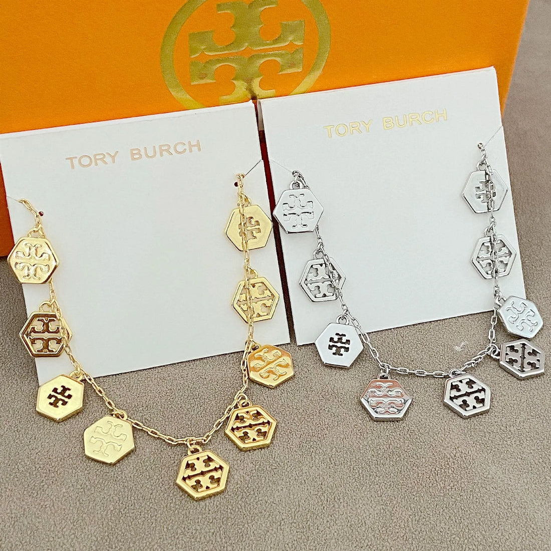 T-Luxe Hexagon Halo Choker Necklace