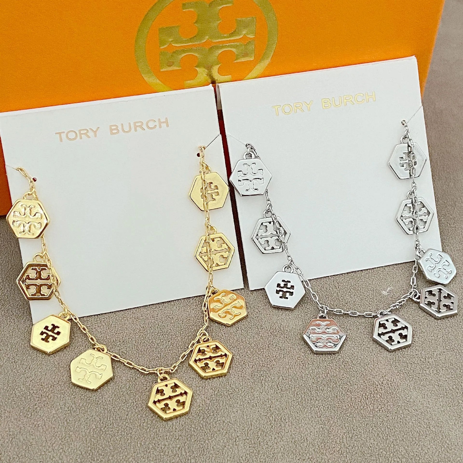 T-Luxe Hexagon Halo Choker Necklace
