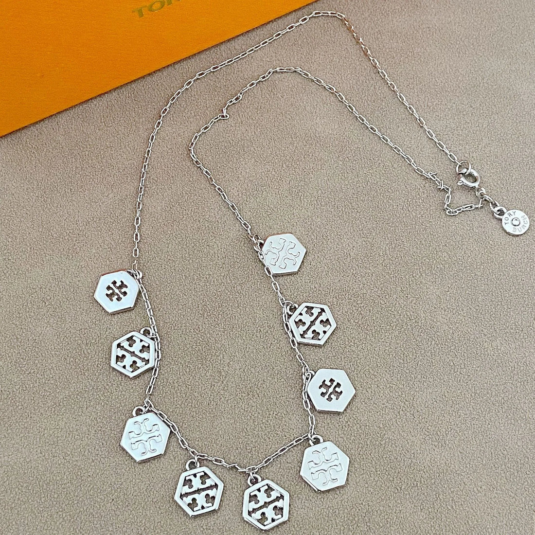 T-Luxe Hexagon Halo Choker Necklace