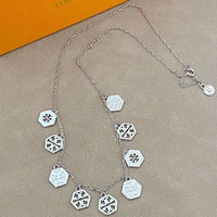 T-Luxe Hexagon Halo Choker Necklace